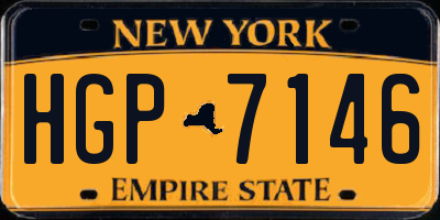 NY license plate HGP7146