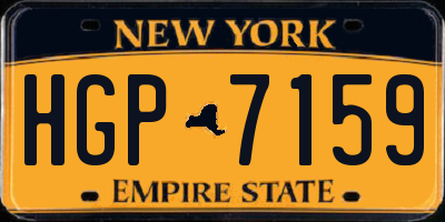 NY license plate HGP7159