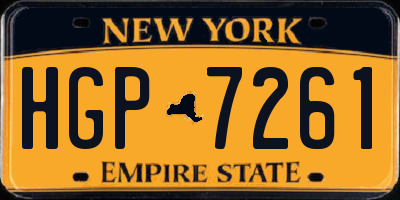 NY license plate HGP7261