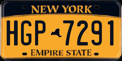 NY license plate HGP7291