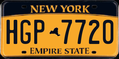 NY license plate HGP7720