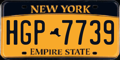NY license plate HGP7739