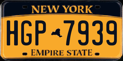 NY license plate HGP7939