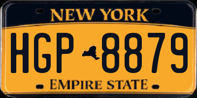 NY license plate HGP8879