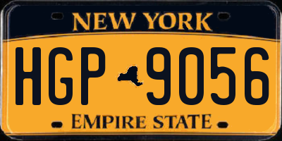 NY license plate HGP9056