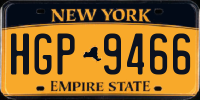 NY license plate HGP9466