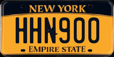 NY license plate HHN900