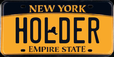 NY license plate HOLDER