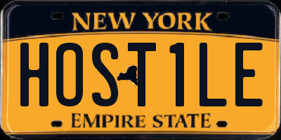 NY license plate HOST1LE