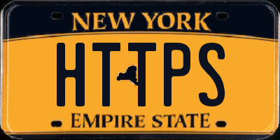 NY license plate HTTPS