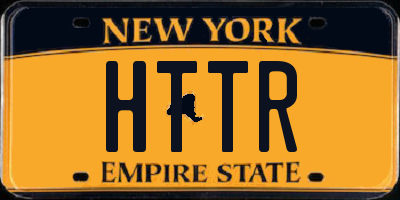 NY license plate HTTR