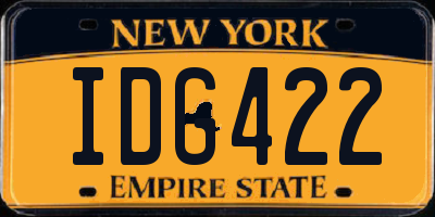 NY license plate IDG422