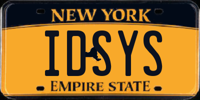 NY license plate IDSYS