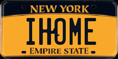 NY license plate IHOME