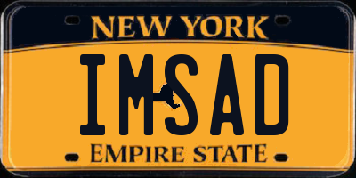 NY license plate IMSAD