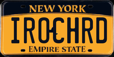 NY license plate IROCHRD