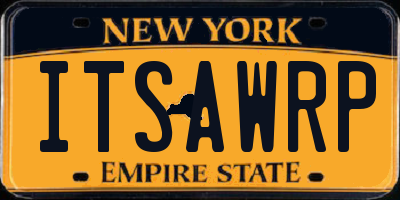 NY license plate ITSAWRP