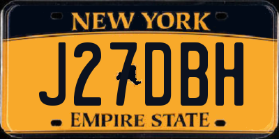 NY license plate J27DBH