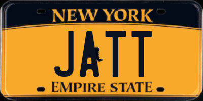 NY license plate JATT