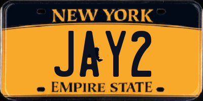 NY license plate JAY2