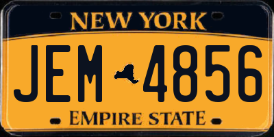 NY license plate JEM4856