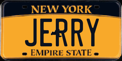 NY license plate JERRY