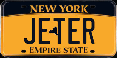 NY license plate JETER