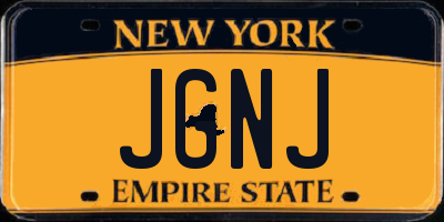 NY license plate JGNJ