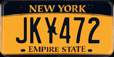 NY license plate JKY472