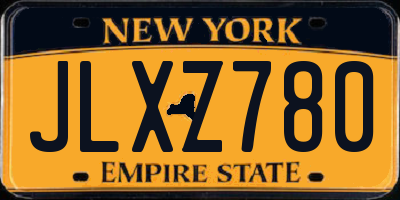 NY license plate JLXZ780