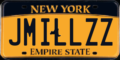 NY license plate JMILLZZ