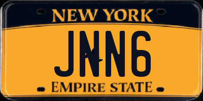 NY license plate JNN6