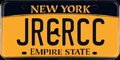 NY license plate JRCRCC