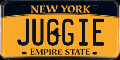 NY license plate JUGGIE