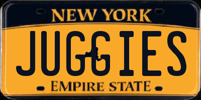 NY license plate JUGGIES