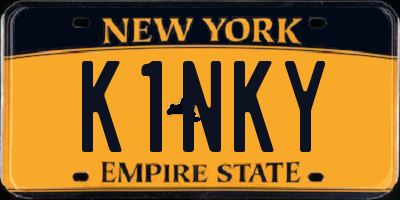 NY license plate K1NKY