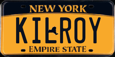 NY license plate KILROY