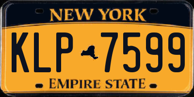 NY license plate KLP7599