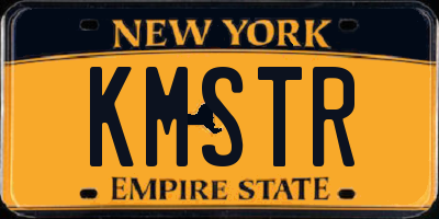 NY license plate KMSTR