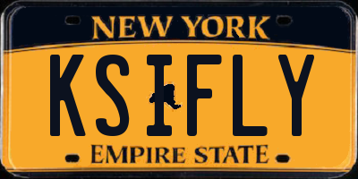 NY license plate KSIFLY