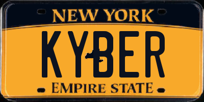 NY license plate KYBER