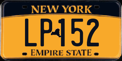 NY license plate LP152