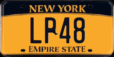 NY license plate LP48