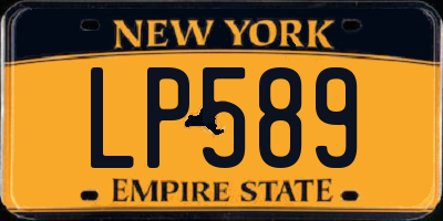 NY license plate LP589