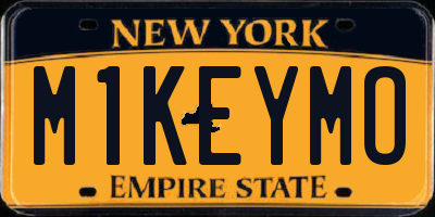 NY license plate M1KEYMO