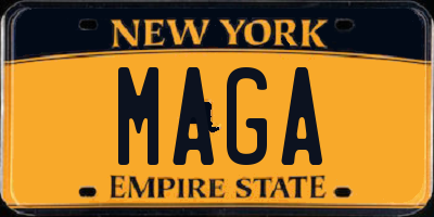 NY license plate MAGA