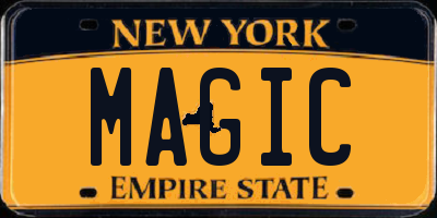 NY license plate MAGIC