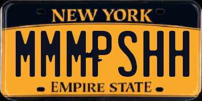 NY license plate MMMPSHH