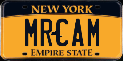 NY license plate MRCAM