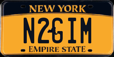 NY license plate N2GIM